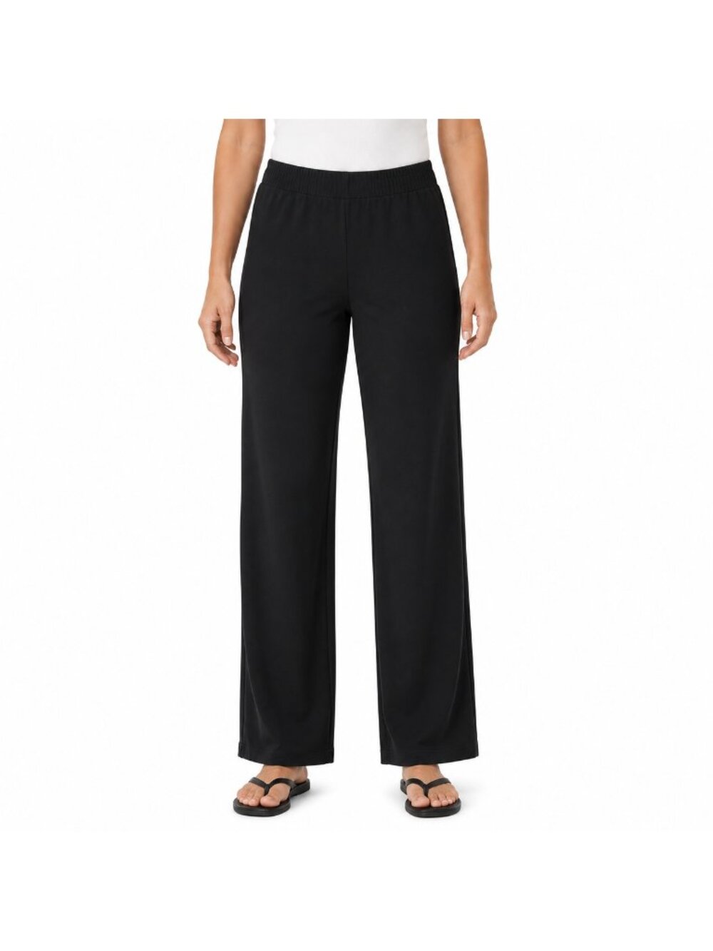 NEW Marallis Black Wide Leg Pull-On Pants - Small